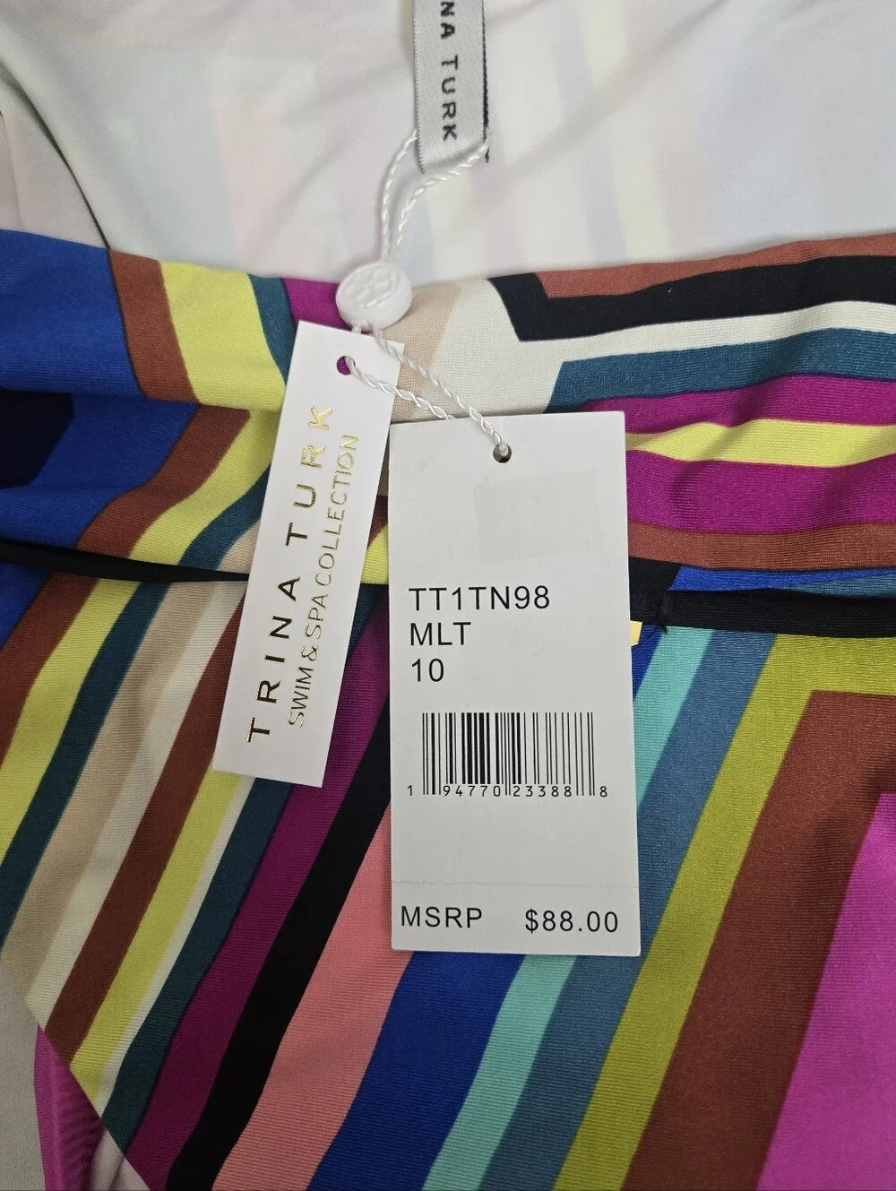 Trina Turk Multicolor Striped Swim Bottoms with 